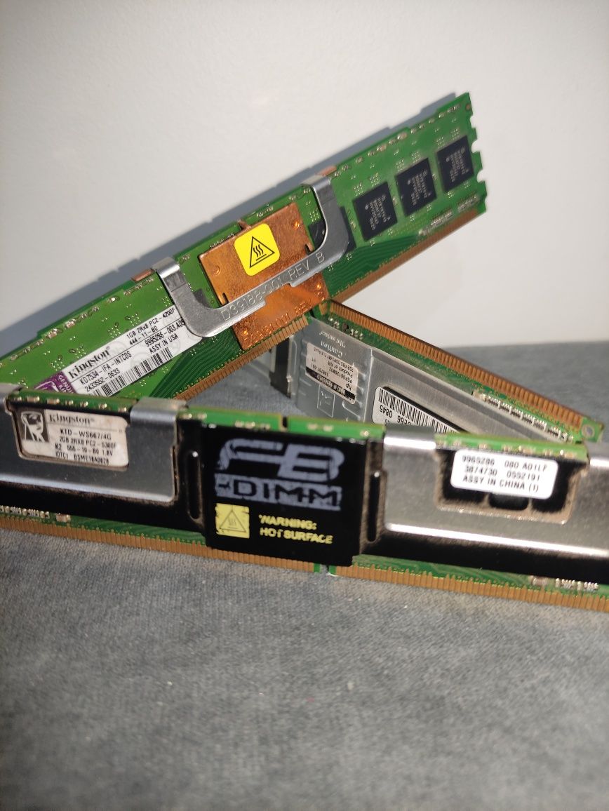 ↓Серверная оперативная память DDR2-667 1Gb, 2Gb/FB DIMM↓