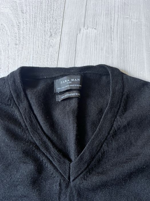 чоловічий джемпер zara 100% меринос