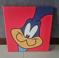 Obraz Looney Tunes Struś Pędziwiatr płótno 40x40cm