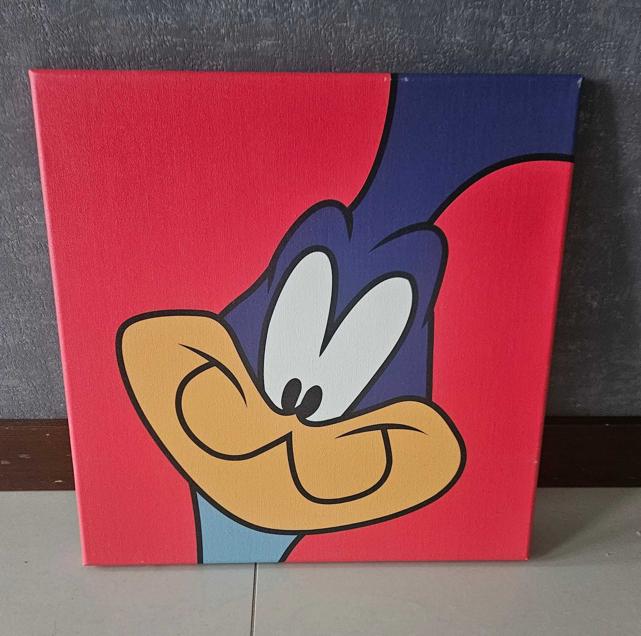 Obraz Looney Tunes Struś Pędziwiatr płótno 40x40cm