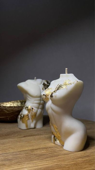 Подарунковий набір соєвих свічок Він+Вона