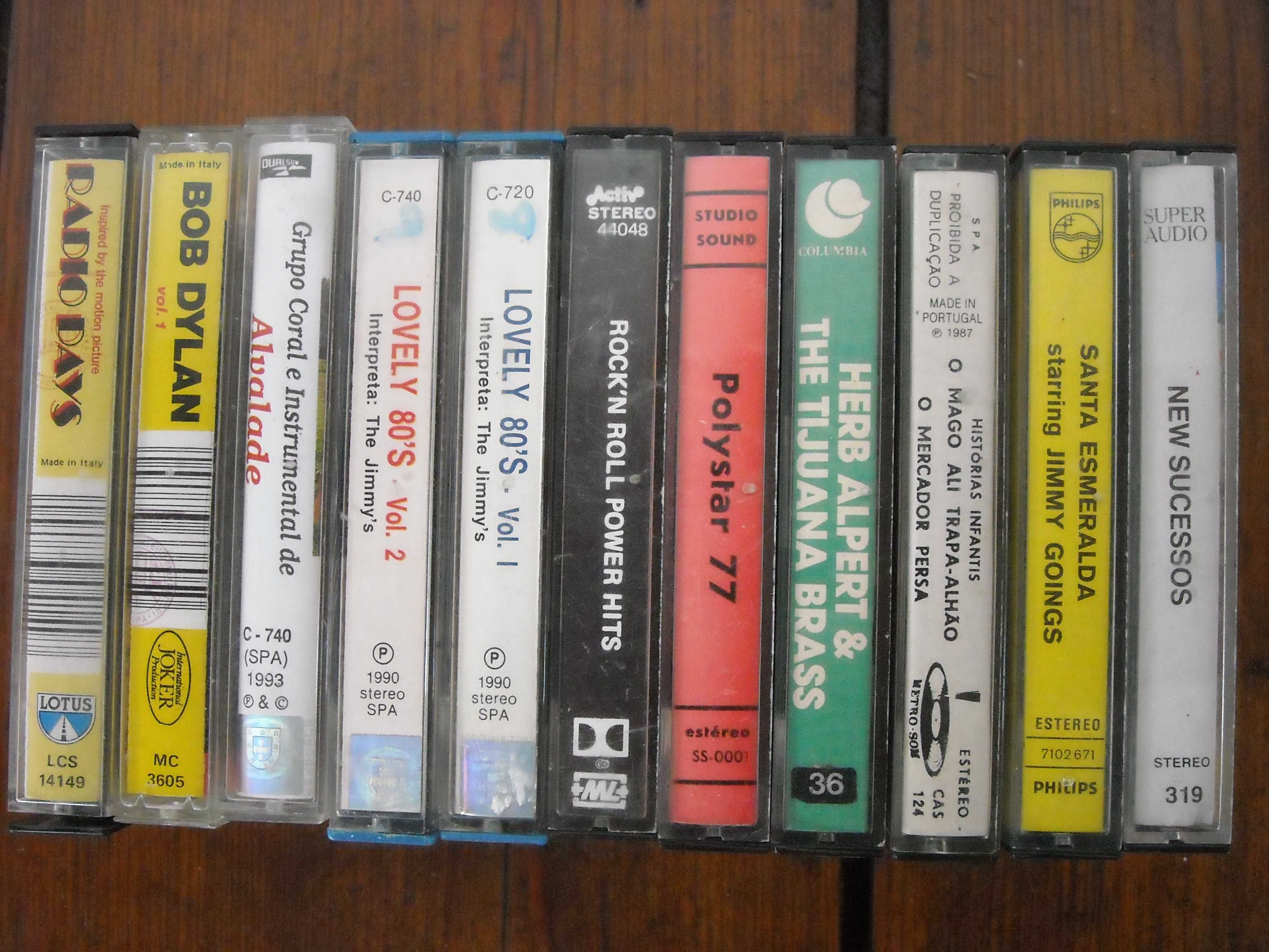 Cassetes k7 musica vintage antigas originais