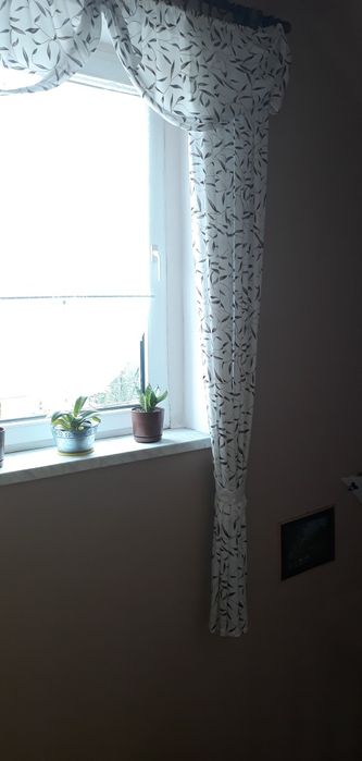 Komplet zasłon z lambrekinem