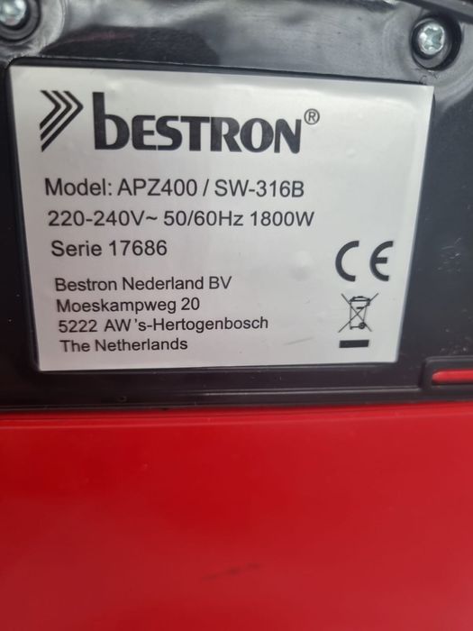 Bestron piec elektryczny do pizzy APZ400, 1800 W