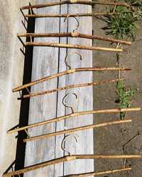 Komplet 5 bambusowych wieszaków na ubrania