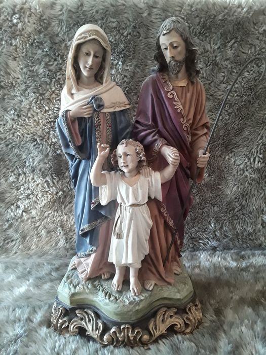 Menino Jesus Maria e José - arte sacra
