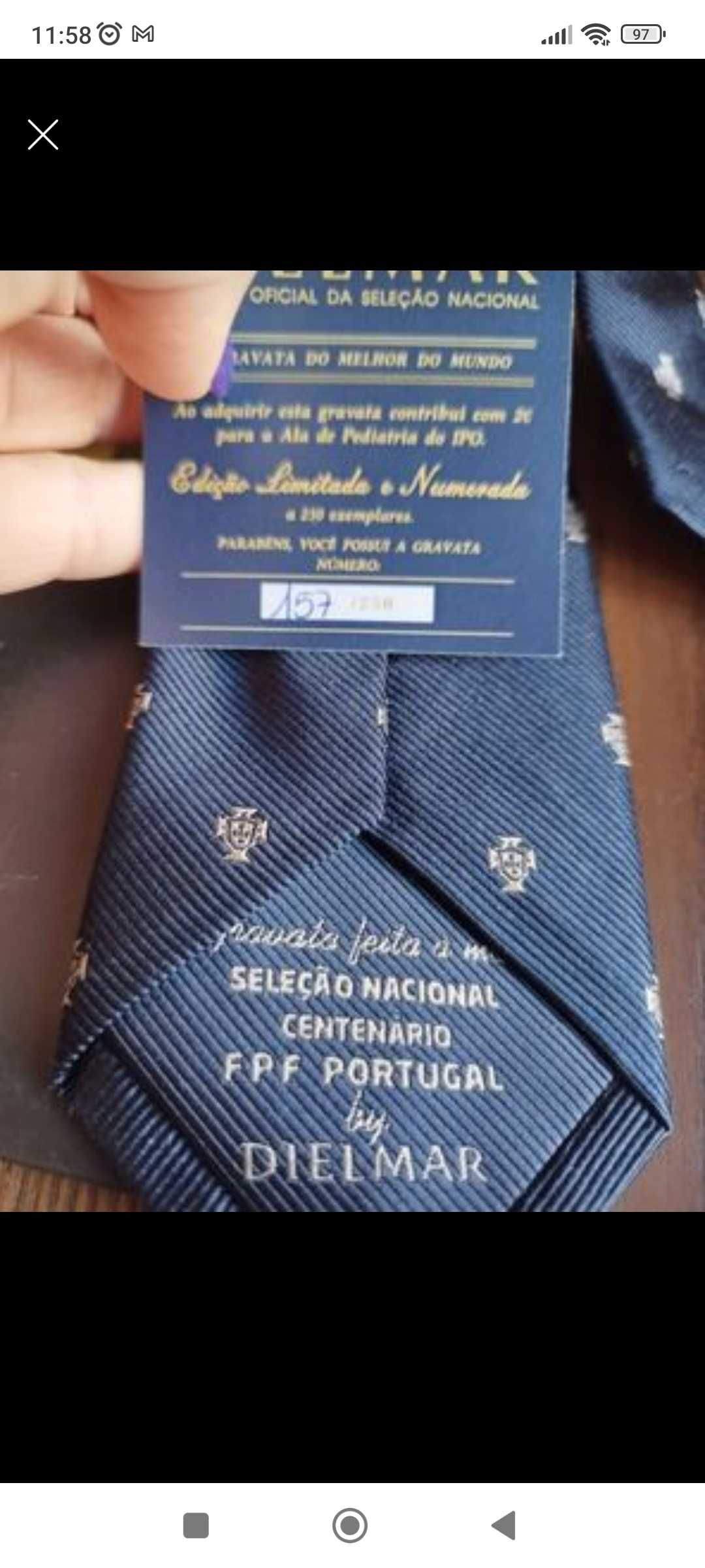 Gravatas seleção portuguesa