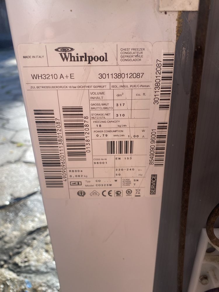 Zamrazarka skrzyniowa whirlpool