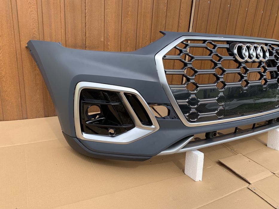 Бампер передній audi q5 80a решітка