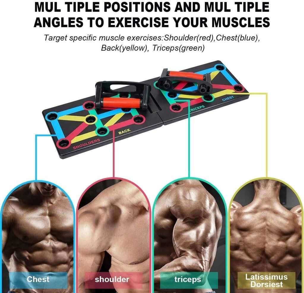 UCHWYTY push up board deska do ćwiczeń ADKWSE A307