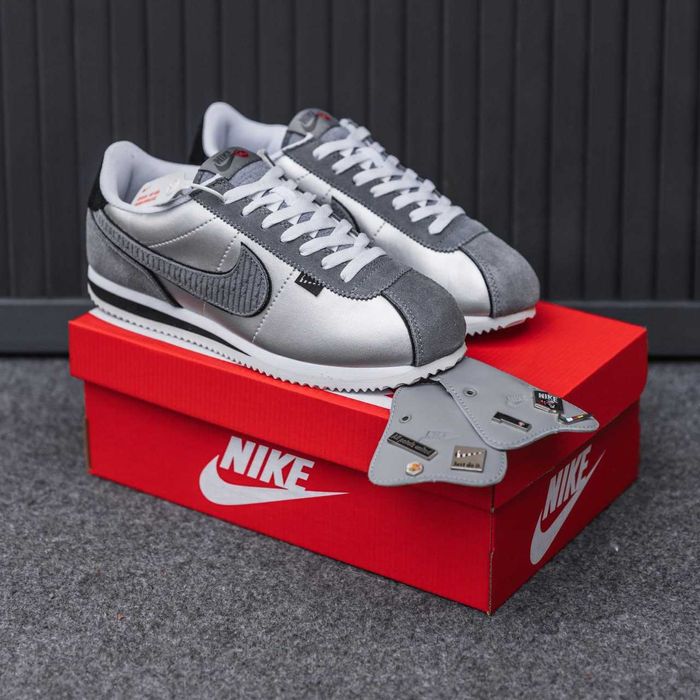 Кросівки Nike Cortez Double grey premium
