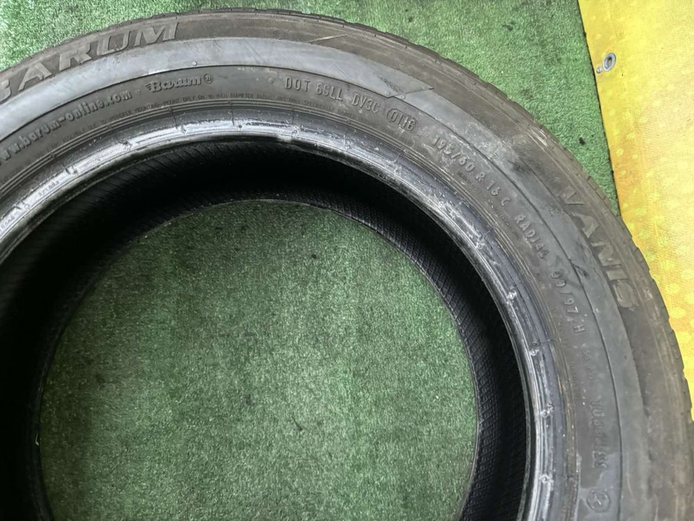 Barum 195/60r16c пара літо резина шиы б/у склад оригінал