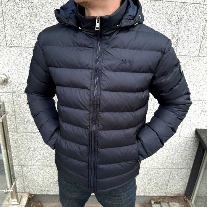 Зимова синя чоловіча куртка Hugo Boss