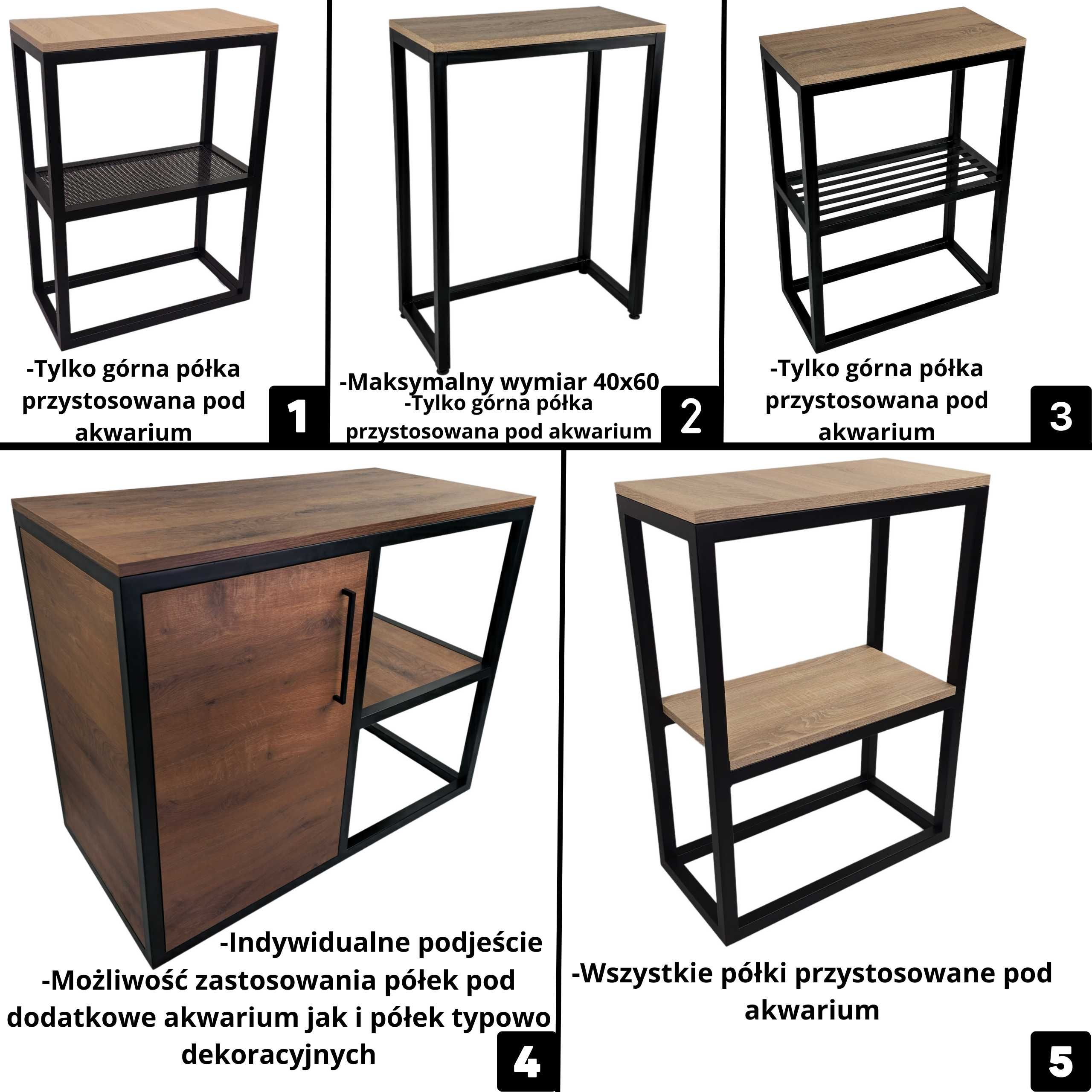 Stojak pod akwarium stelaż akwarium terrarium szafka MOCNY na WYMIAR