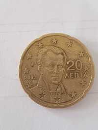 20 cêntimos Grécia 2002 letra E