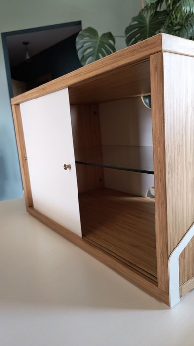 IKEA Svalnas biurko regał wiszący modułowy bambusowy