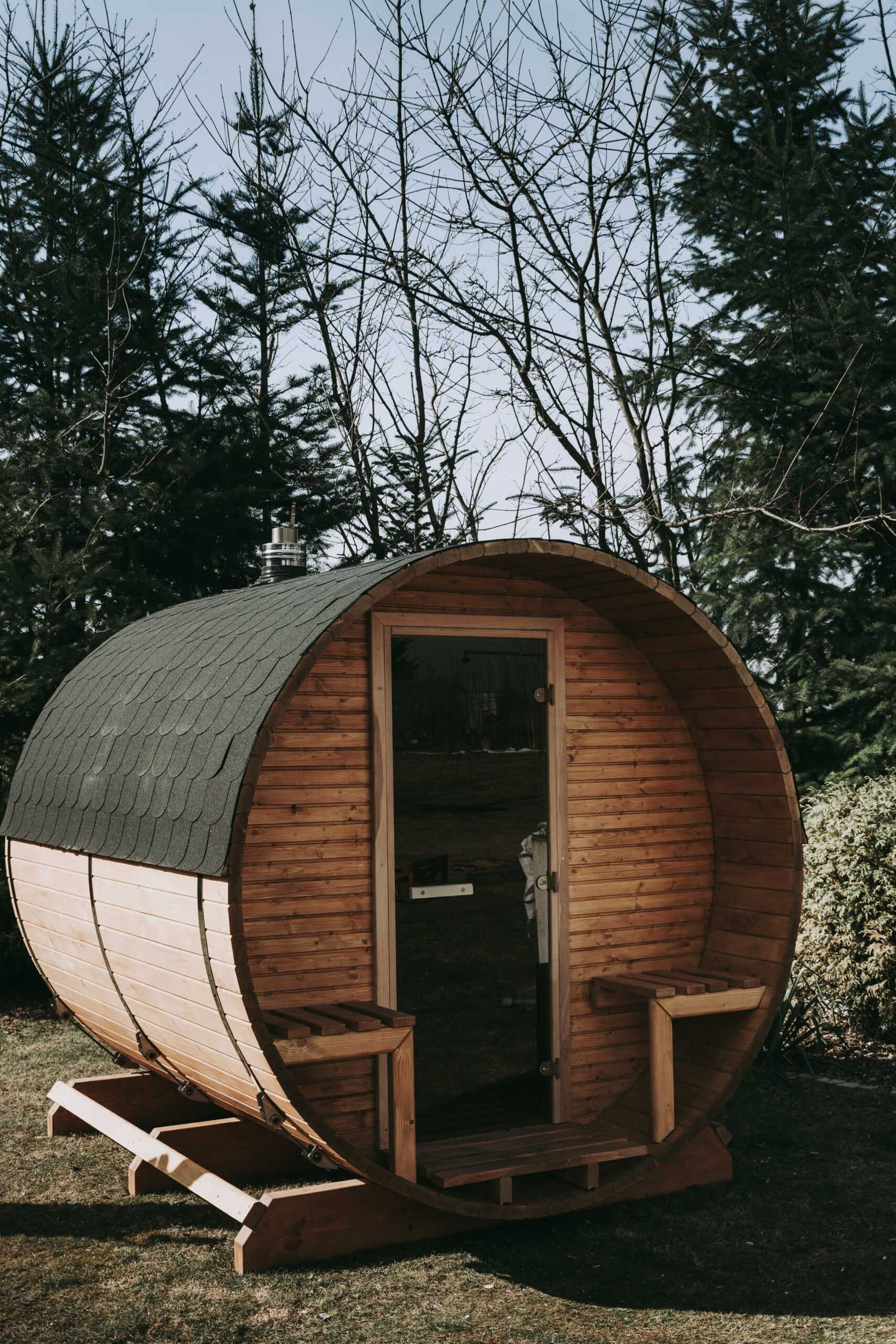 Nowoczesna sauna ogrodowa• Transport• Do 10 rat 0%