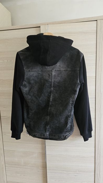 Gmesk bluza jeansowa katana  kurtka jeansowa czarna M