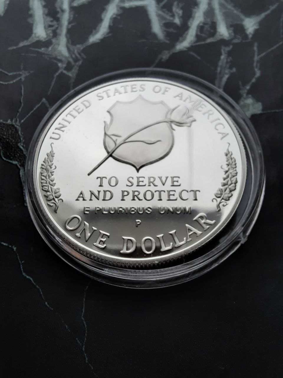 Монета долар США, срібло
