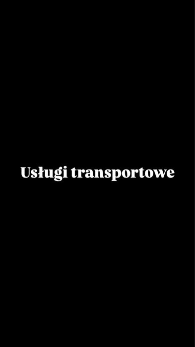 Usługi transportowe platforma 13,6 i wanna wywrotka