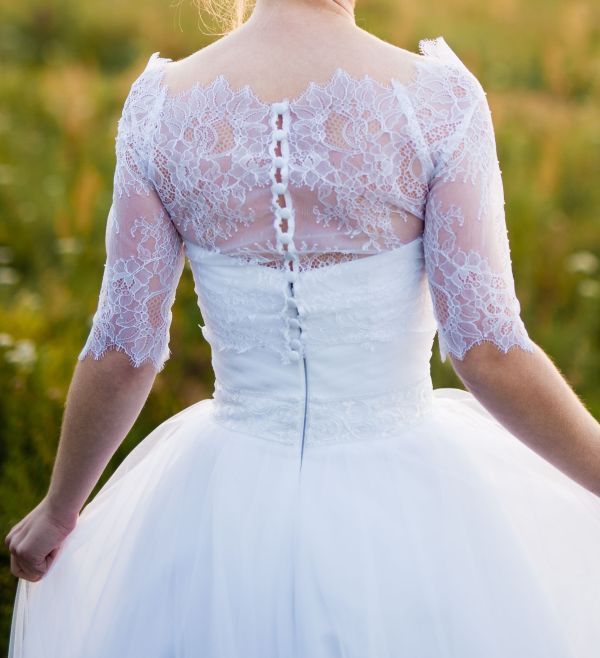 Suknia ślubna Alexandrite Herms's Bridal + bolerko