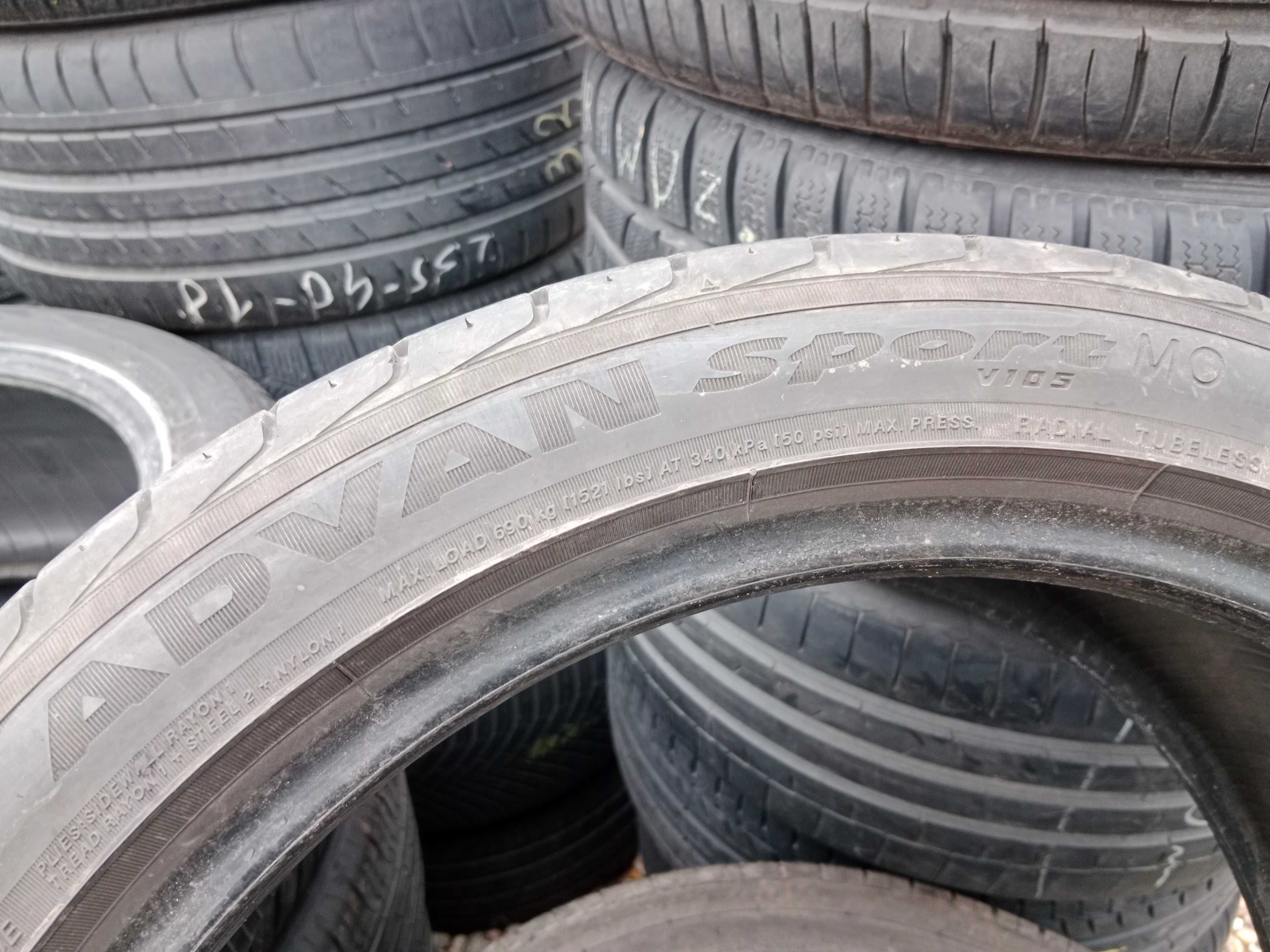 Opona używana 225/45R18 Yokohama Advan Sport V105 1szt.