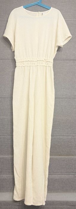 Dziewczęcy beżowy długi kombinezon ZARA rozmiar 152