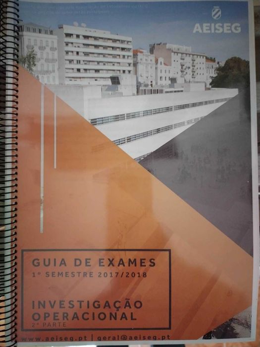 Livro Investigação operacional + Guia de exames