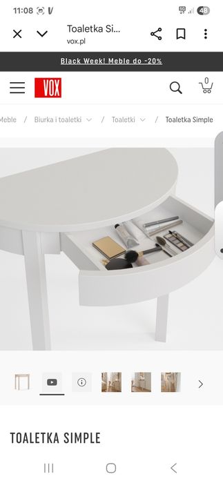 Konsola biała vox - odbiór osobisty