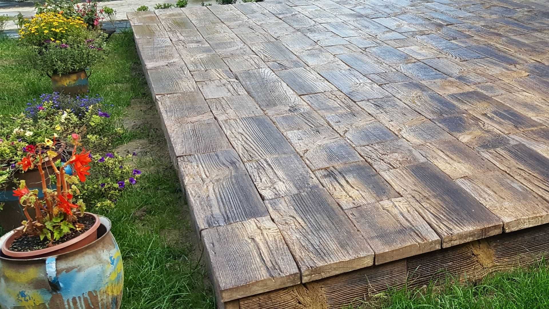 Deska tarasowa, betonowe drewno, deska betonowa NA WYMIAR