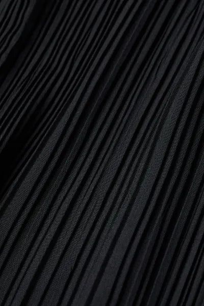 H&M XS-M czarne plisowane szerokie spodnie dzwony