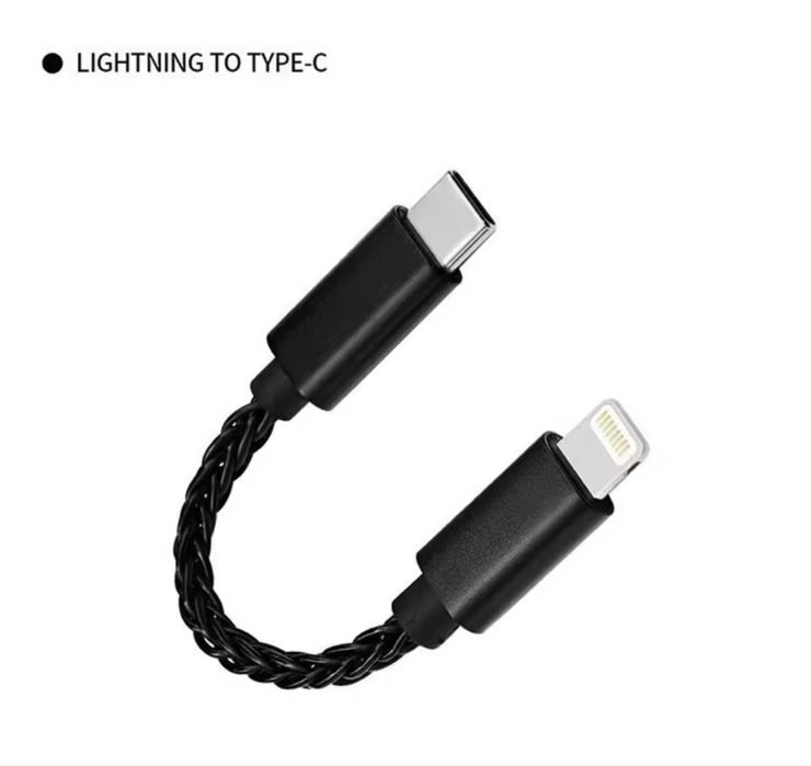 USB ЦАП Type C - Lightning Hi-Fi адаптер для наушников