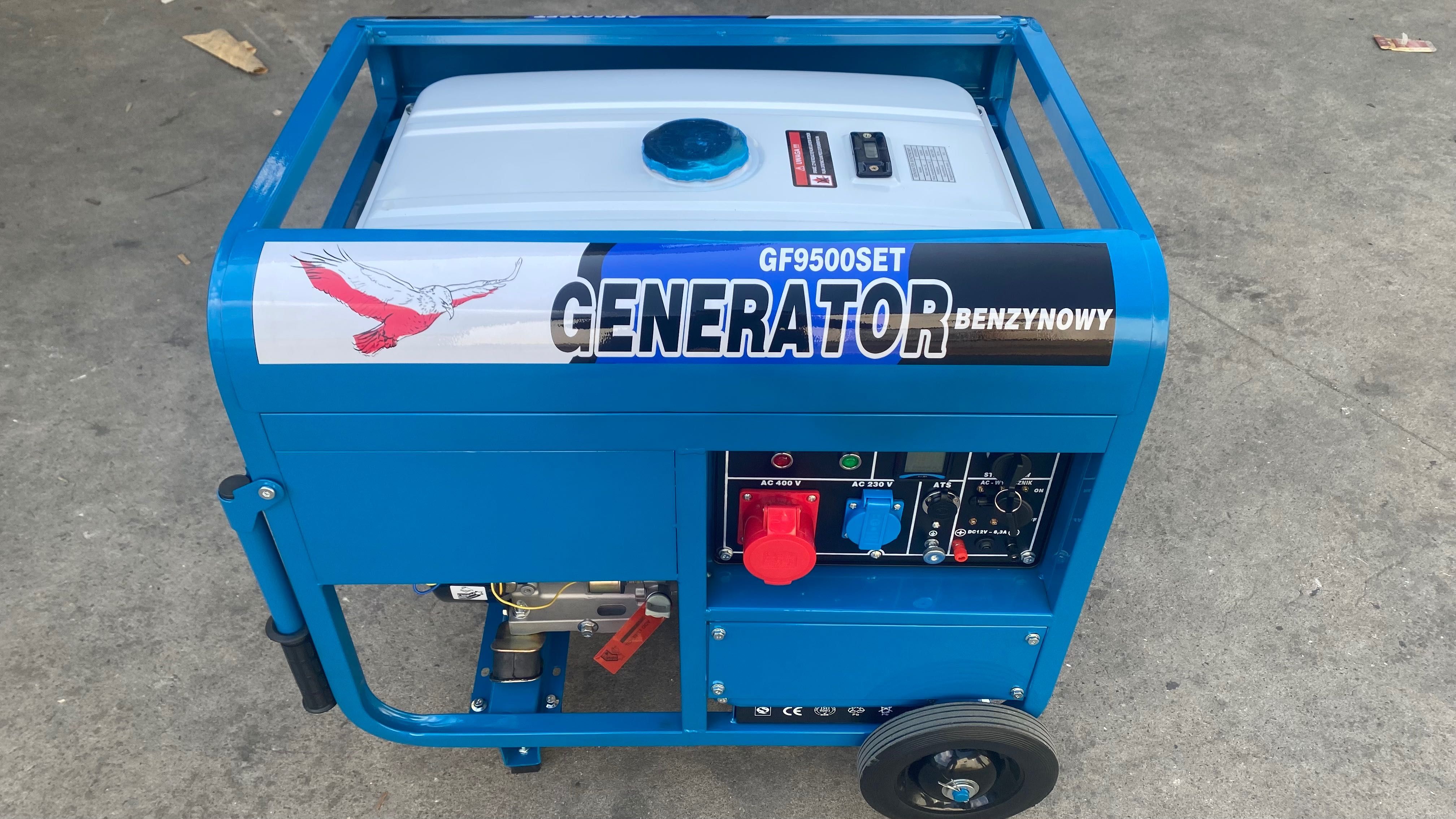 agregat prądotwórczy 8 / 9 kW AVR z automatyka ATS benzynowy PROMOCJA