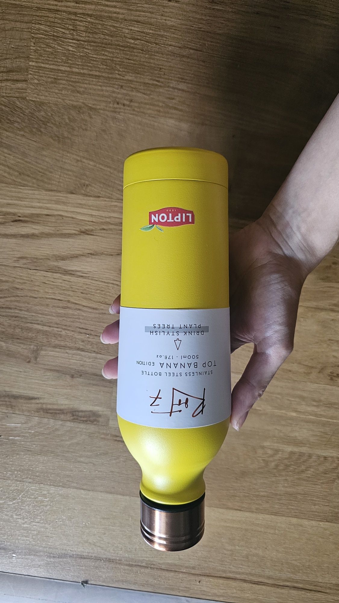 Nowa butelka termiczna root7 żółta 500 ml