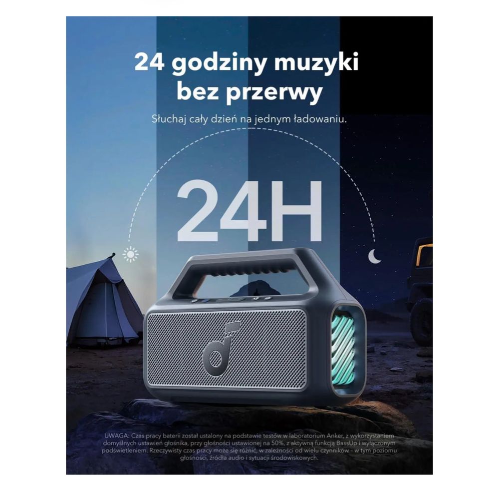 Głośnik Bluetooth Soundcore Boom 2 80W Czarny