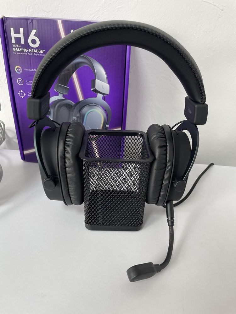 Ігрові навушники Fifine H6 RGB 7.1 геймерські игровые стриммерские
