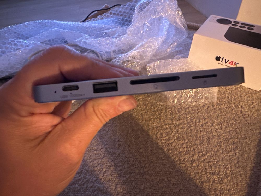 Satechi Slim DockStacjs dokująca do iMac 24 USB C micro SD NVme