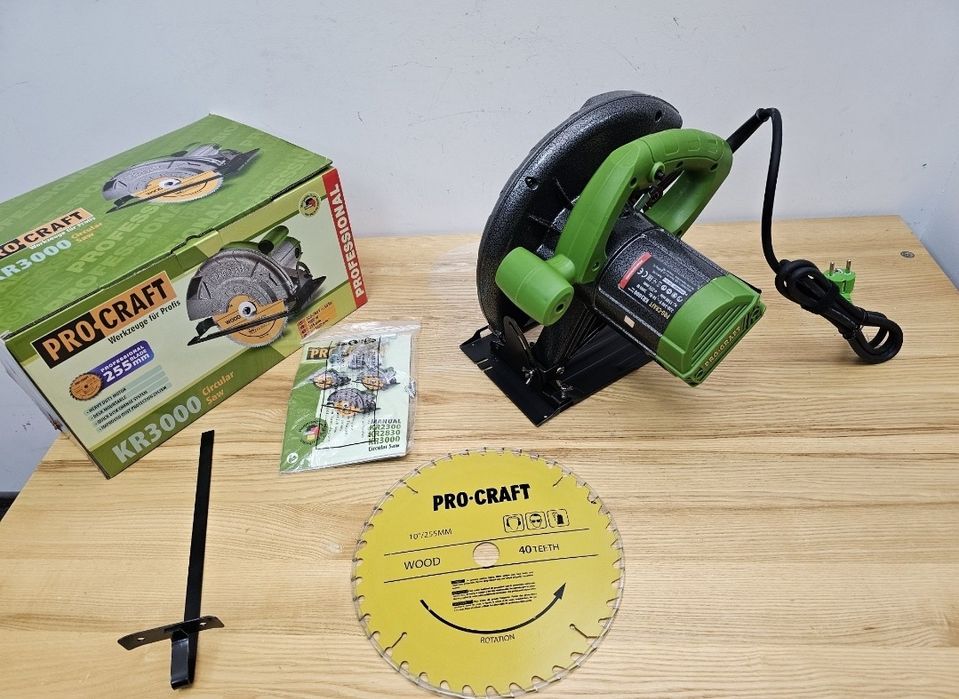 255мм Диск 3000Вт 85мм Пропил Дисковая пила Procraft Мощная Гарантия