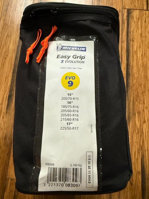 Łańcuchy EVO 9 śniegowe kompozytowe Michelin Evolution 9 do 225/17/50
