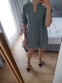 Sukienka oliwkowa koronka, rozmiar uniwersalny