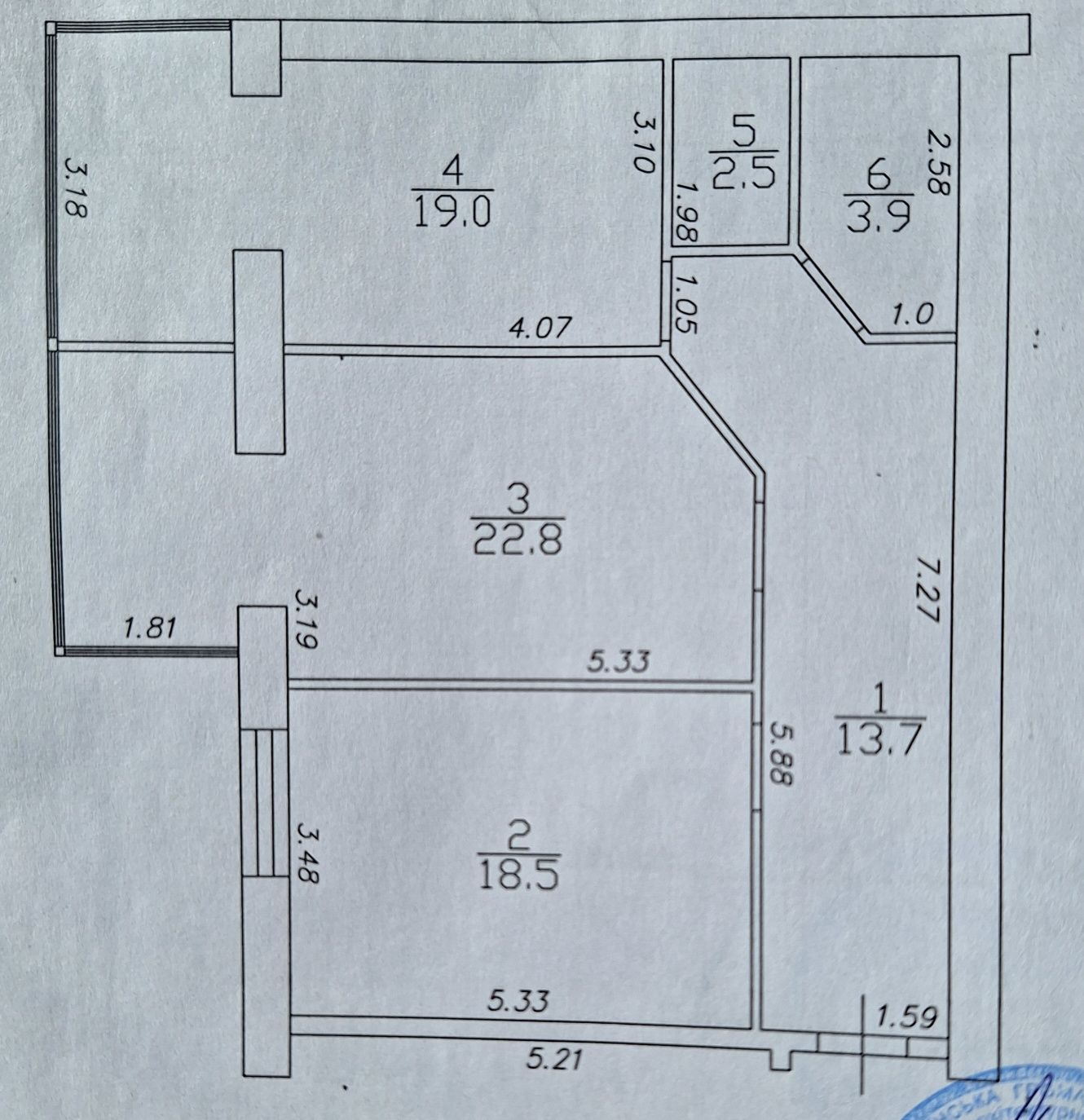 Центр, ЖК Симфония, 80.4кв., Е-Оселя - 80000д.(І1