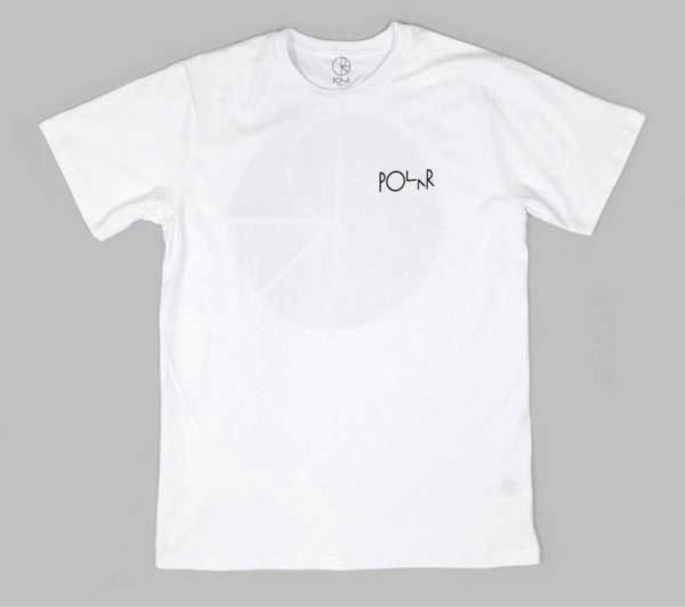 Мужская футболка Polar Skate Co Logo унисекс Полар черная белая