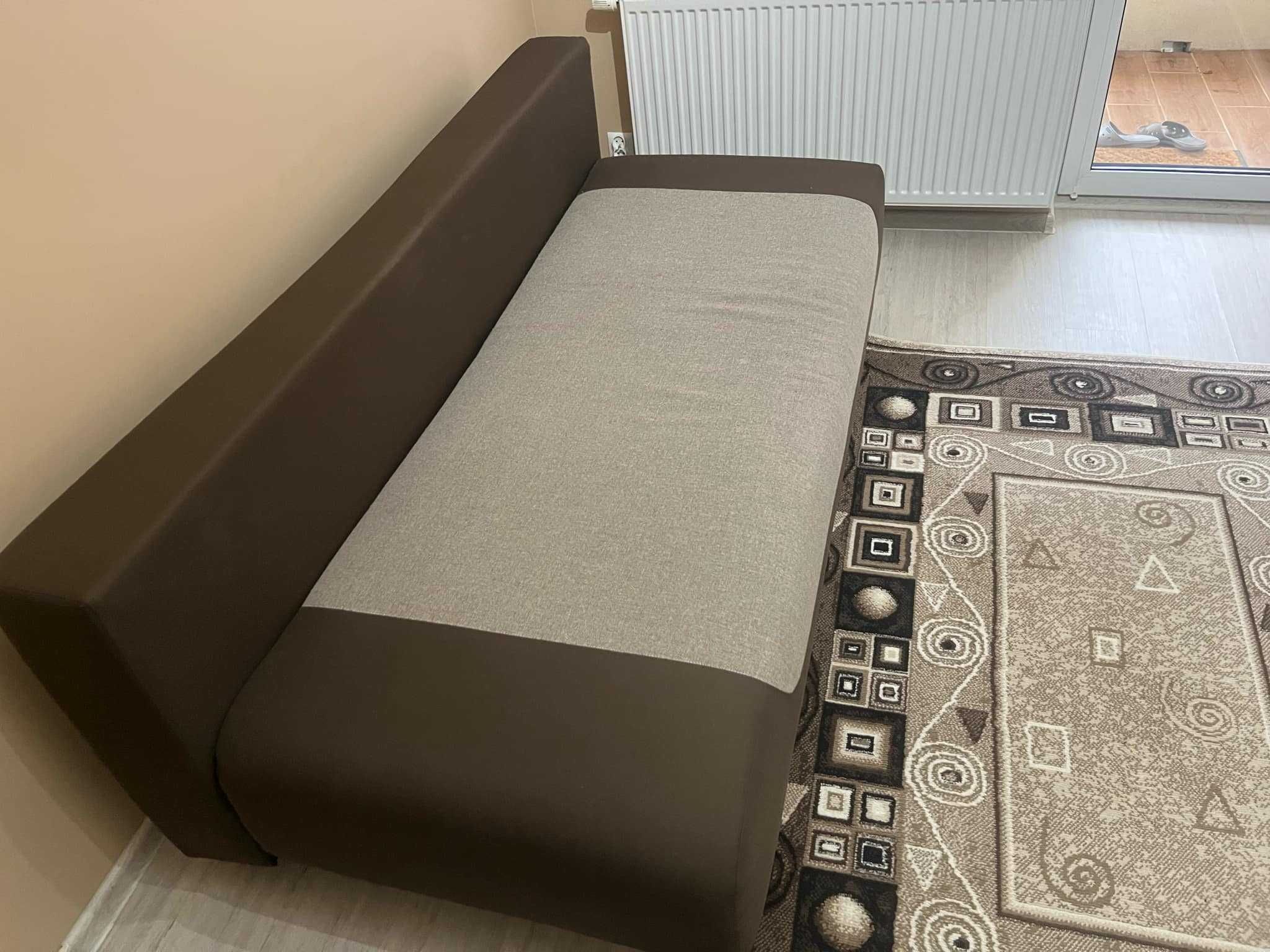 Sofa Daria III brązowa