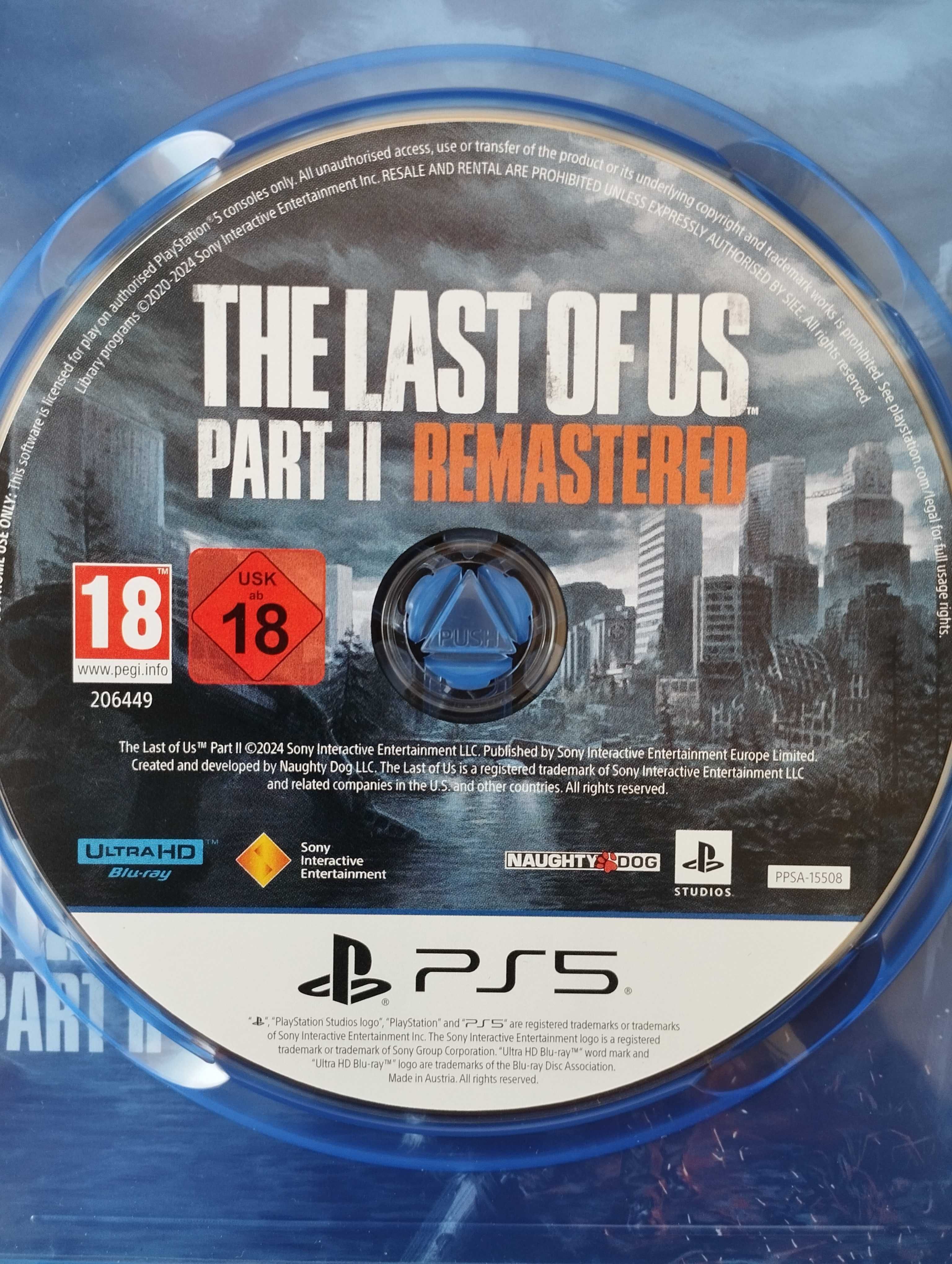 Gra The Last of US Part 2 Remastered Polska Wersja PS5 Playstation
