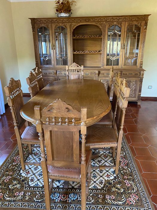 Sala Completa Vintage em cerejeira maciça, Charme Clássico