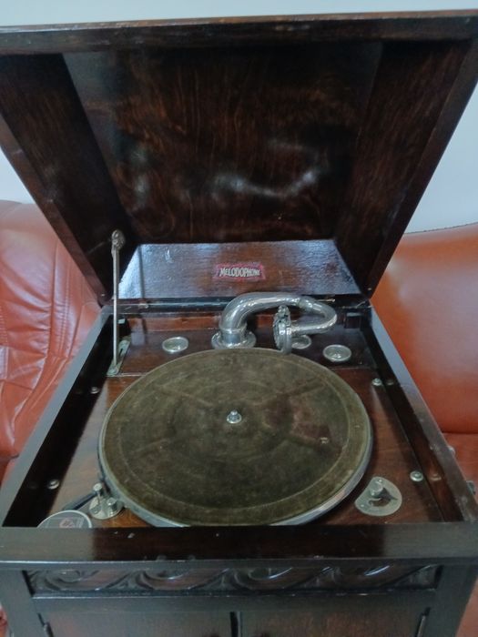 XIX w Mały Gramofon Szafkowy w Super Stanie Kolekcjonersko Muzealnym