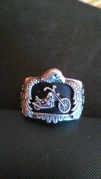 Sygnet Harley Davidson antyk srebra-srebro 925. 20 gram.
