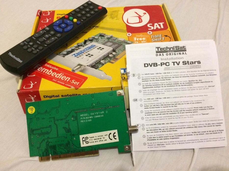 PCI плата TechniSat SkyStar 2 TV Cпутниковый DVB ресивер для ПК