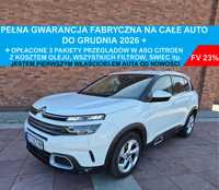 Citroën C5 Aircross GWARANCJA FABRYCZNA GRUDZIEŃ2026/FV23%/Bezwyp/1właściel/Automat/Kamera