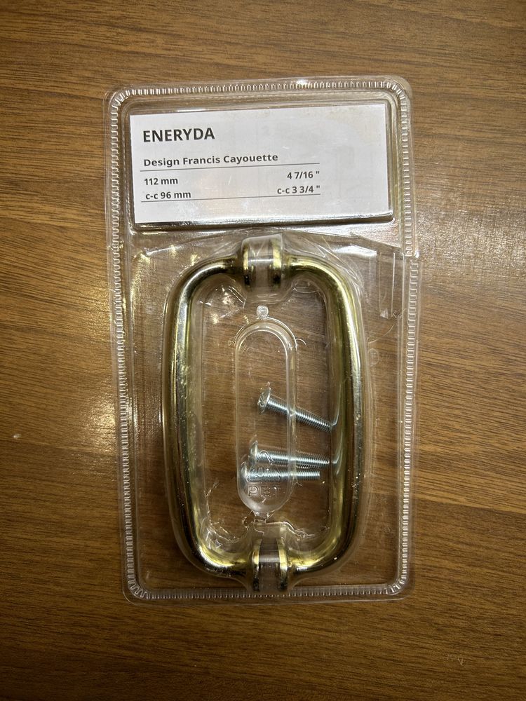 IKEA ENERYDA ручка меблева золота з латуні